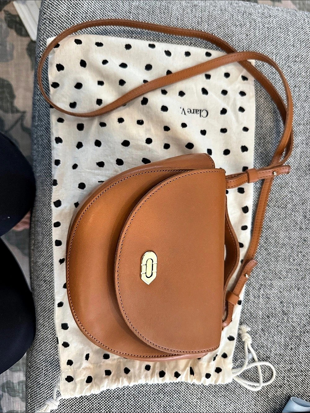 Clare V Leather Crossbody Bag